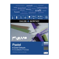 Daler-Rowney Murano Pastel Pads - 160gsm -Painting Tool Shop murano pastel pad 16x12 cool colours