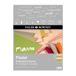 Daler-Rowney Murano Pastel Pads - 160gsm -Painting Tool Shop murano pastel pad 16x12 neutral colours