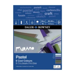 Daler-Rowney Murano Pastel Pads - 160gsm -Painting Tool Shop murano pastel pad cool colours