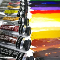 PHOENIX Studio Artist Oil Paint Set - 12 X 40ml Tubes -Painting Tool Shop oiltubes rainbow