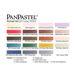 PanPastel Set - Portrait - 20 Colours -Painting Tool Shop pan paste portrait set