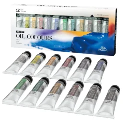 PHOENIX Studio Artist Oil Paint Set - 12 X 40ml Tubes -Painting Tool Shop phoenix oil colour
