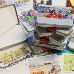 Hahnemuhle Watercolour Postcard Metal Tins - 230gsm - 30 Postcards -Painting Tool Shop postcard