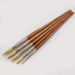 ARTdiscount Ivory Taklon Acrylic Brushes - Round -Painting Tool Shop round full length