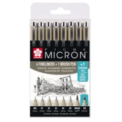 Sakura Pigma Micron Fineliners - Set Of 8