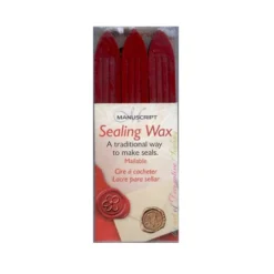 Manuscript Sealing Wax Pack Of 3 - Red