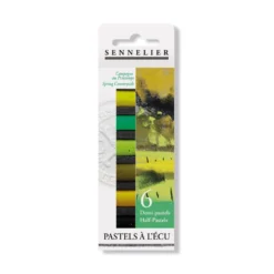 Sennelier Soft Pastels Half Stick - Set Of 6 - Assorted Sets 16 Sennelier Soft Pastels Half Stick - Set Of 6 - Assorted Sets -Painting Tool Shop sennelier half pastels spring countryside