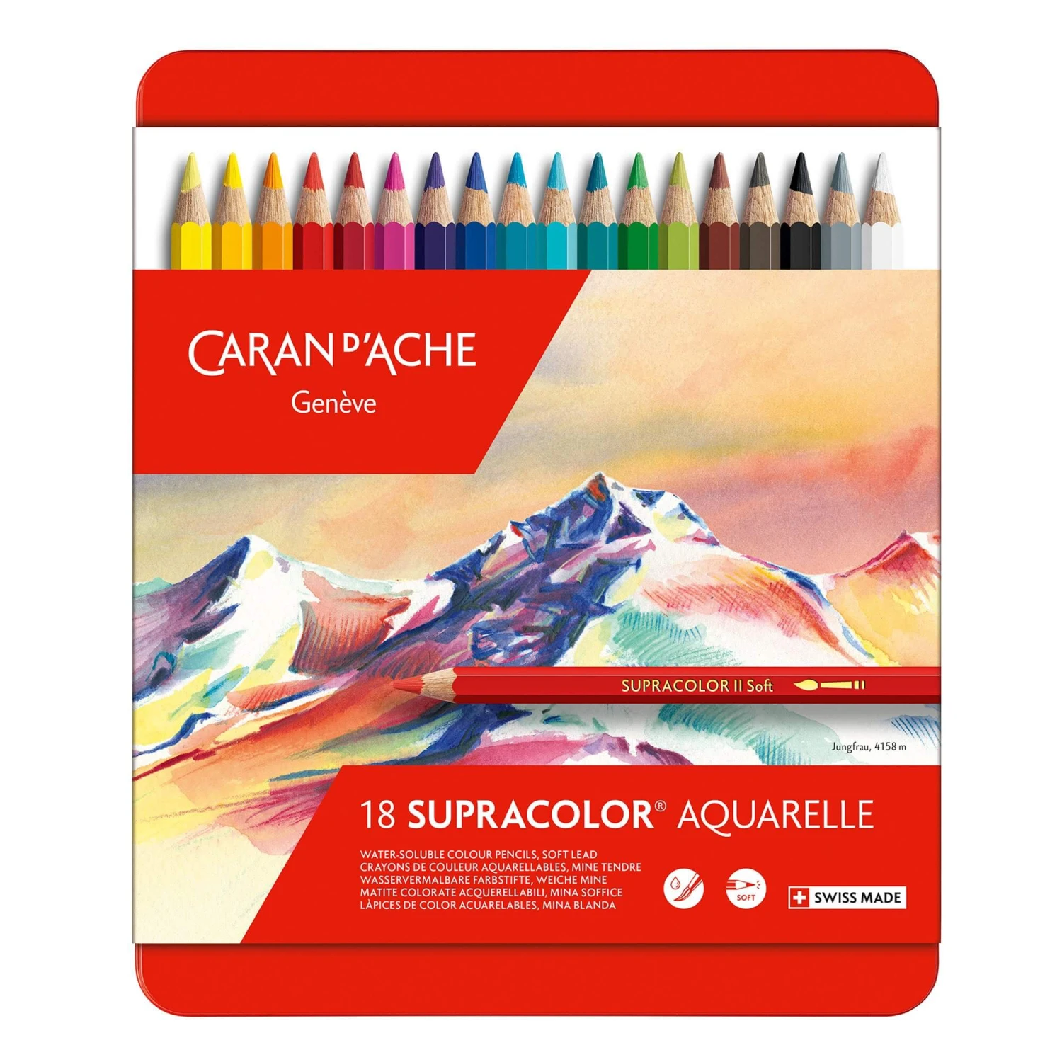 Caran D'Ache Supracolor Soft Aquarelle Pencil Metal Tins 2 Caran D'Ache Supracolor Soft Aquarelle Pencil Metal Tins - Image 2