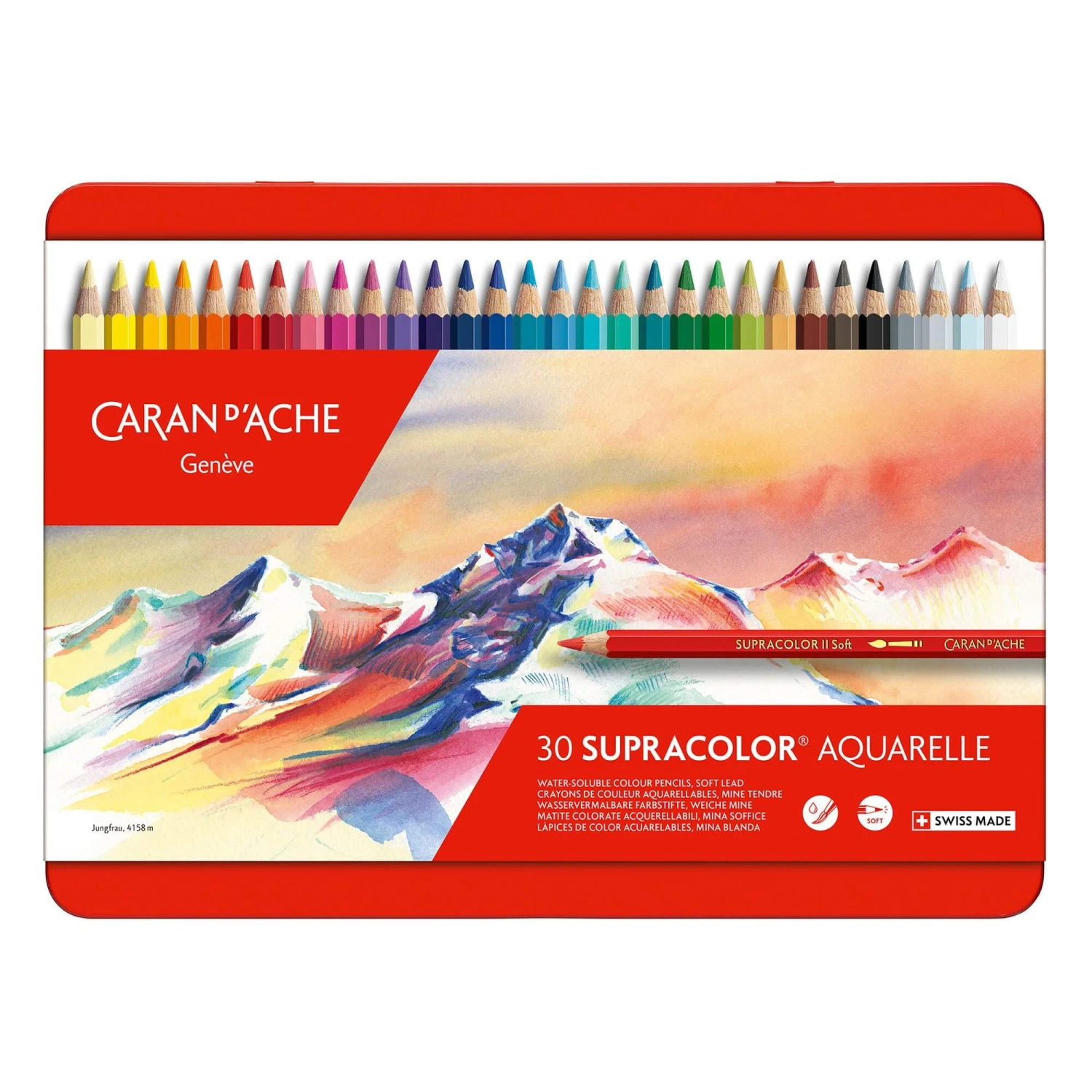 Caran D'Ache Supracolor Soft Aquarelle Pencil Metal Tins 3 Caran D'Ache Supracolor Soft Aquarelle Pencil Metal Tins - Image 3