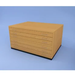 Wooden Plan Chest Traditional -Painting Tool Shop trad4