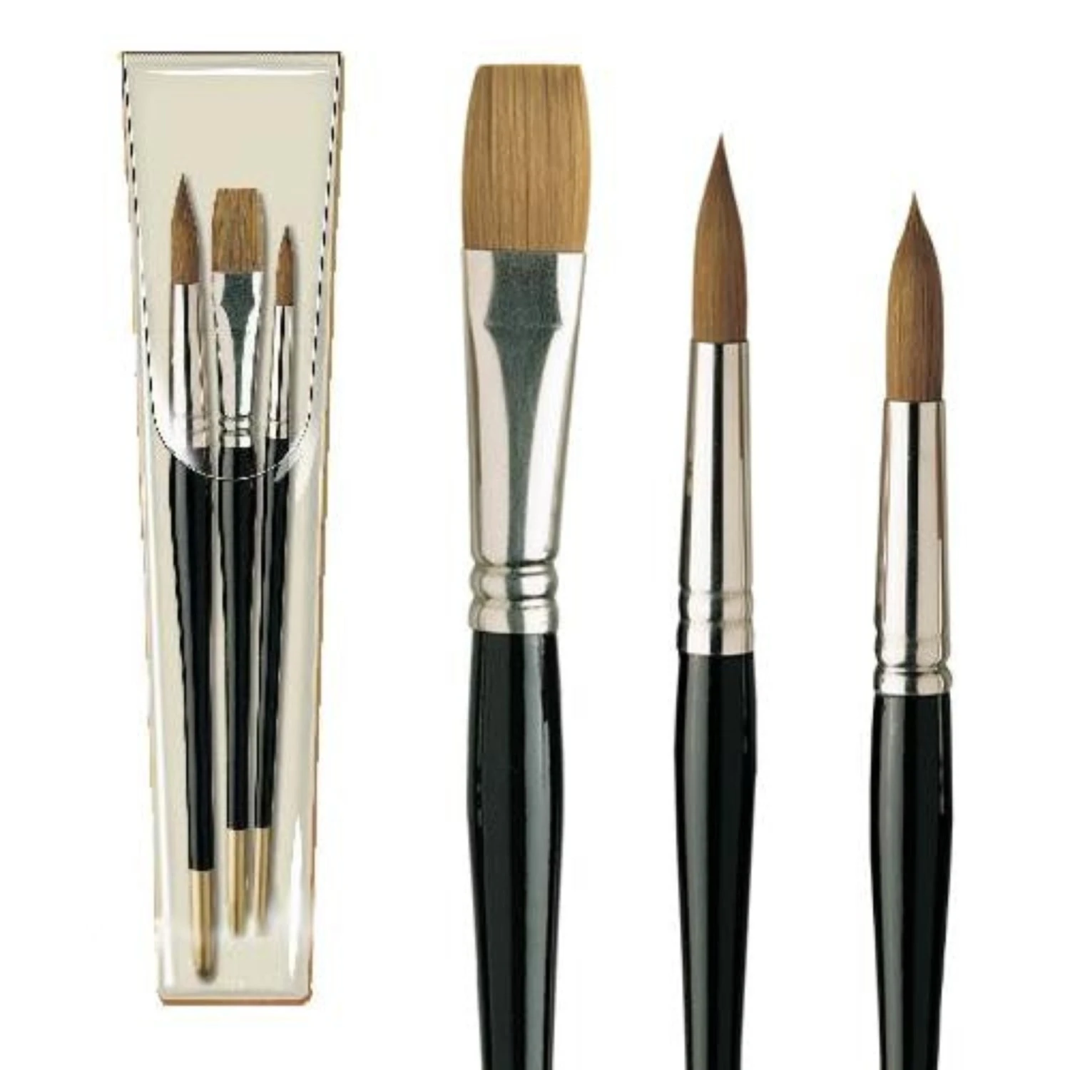 Pro Arte Prolene Brush Set Of 3 - W5 1 Pro Arte Prolene Brush Set Of 3 - W5