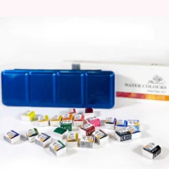 PHOENIX Studio Set Artist Quality Watercolour Half Pans Sets -Painting Tool Shop watercolour paints 24 set artdiscount