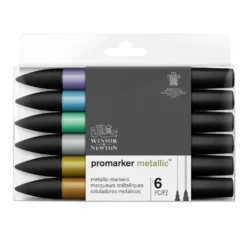 Winsor & Newton Promarker Set Of 6 - Metallics