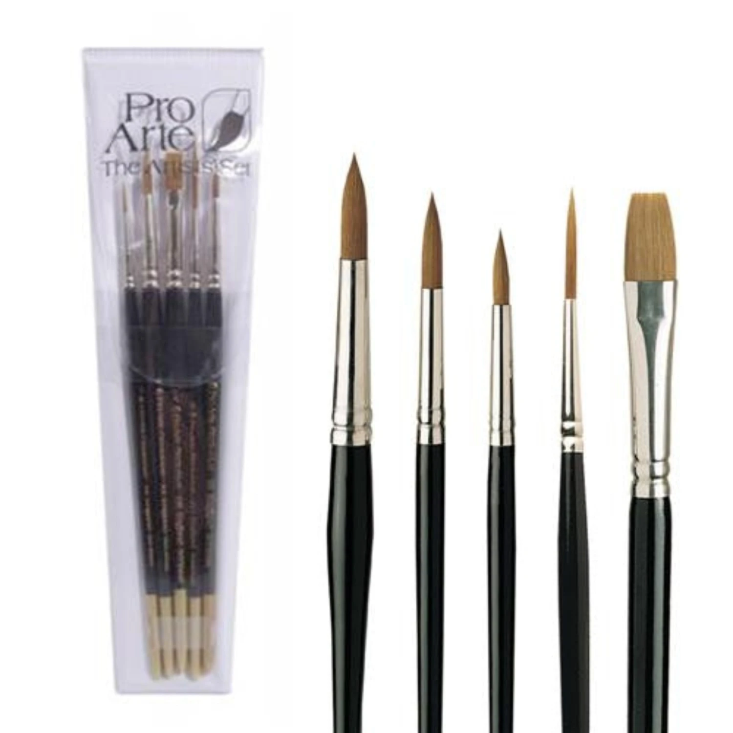 Pro Arte Prolene Brush Set Of 5 - W1 1 Pro Arte Prolene Brush Set Of 5 - W1
